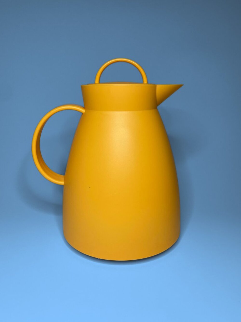 Vintage Alfi Germany Yellow Thermal Pitcher Ole Palsby Denmark Design 1L Coffee